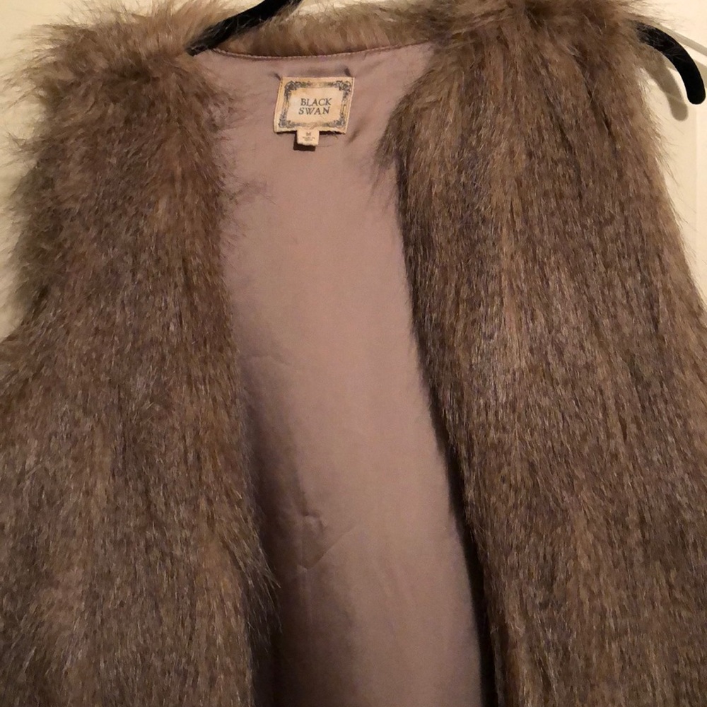Faux fur vest